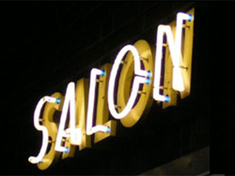 salon schild